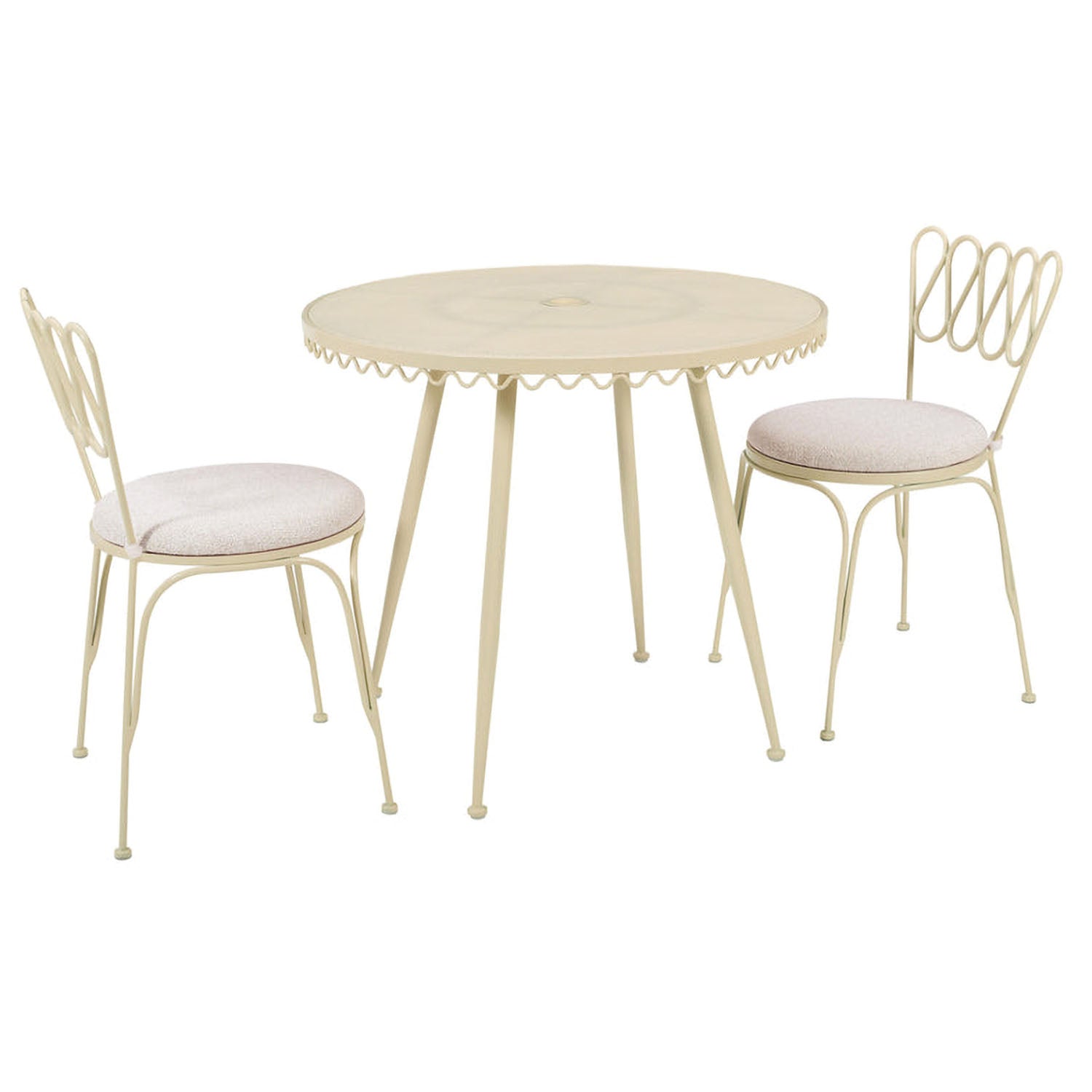 TOV Furniture Erica Wrought Iron Outdoor Chair