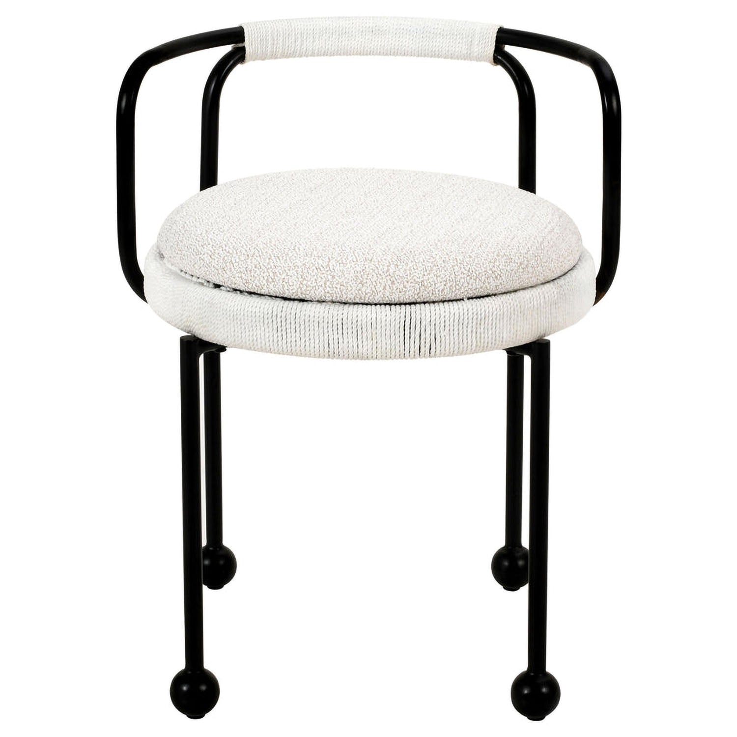 TOV Furniture Pansy Cream Outdoor Dining Chair