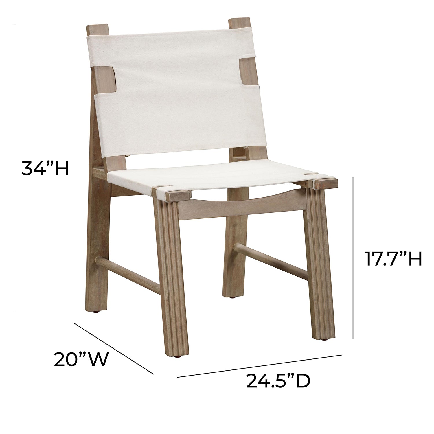 TOV Furniture Cassie Outdoor Dining Chair Set of 2