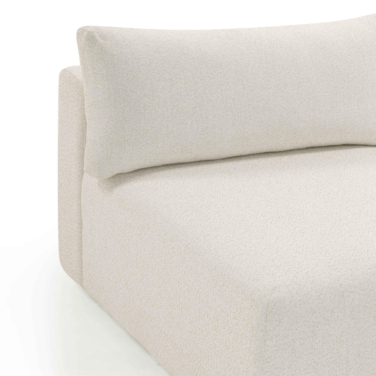 TOV Furniture Hangover Cream Performance Outdoor Modular Armless Chair