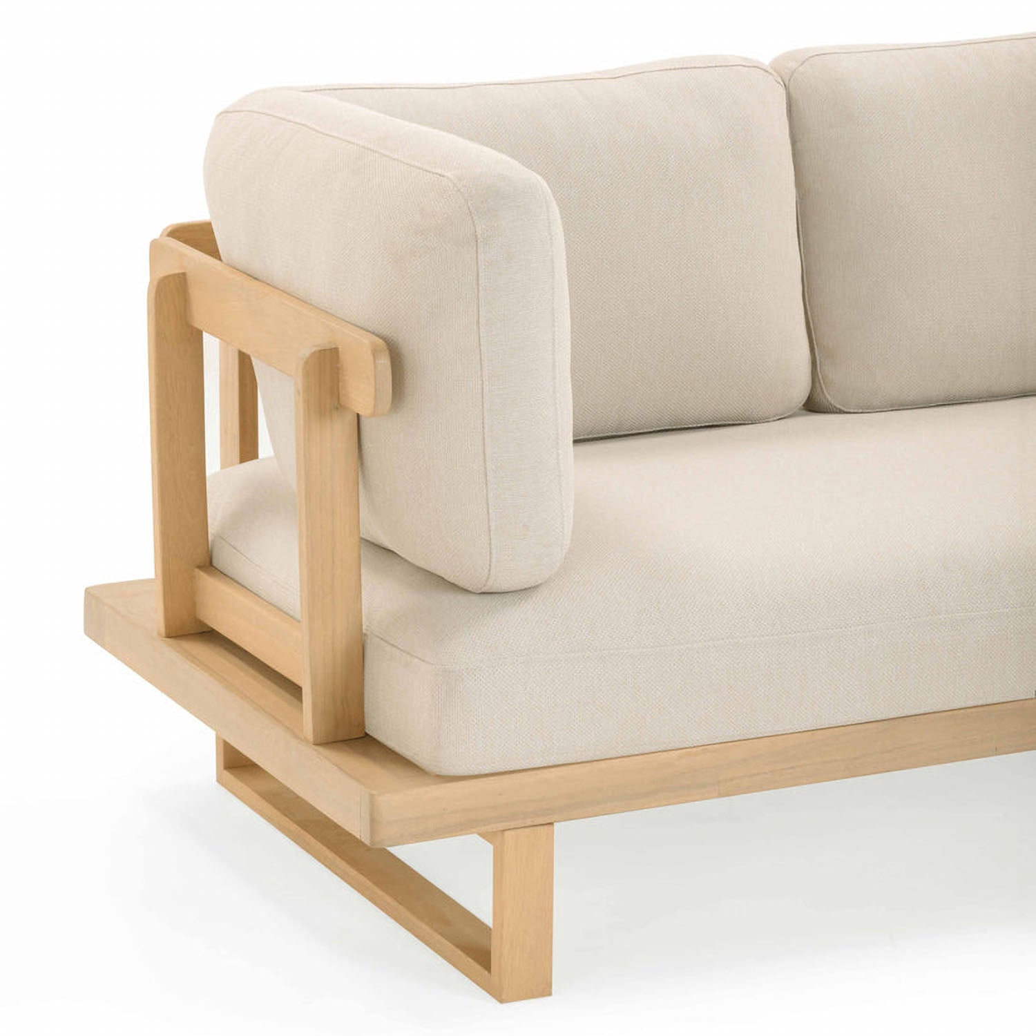 TOV Furniture Evan Cream Outdoor L-Sectional Sofa