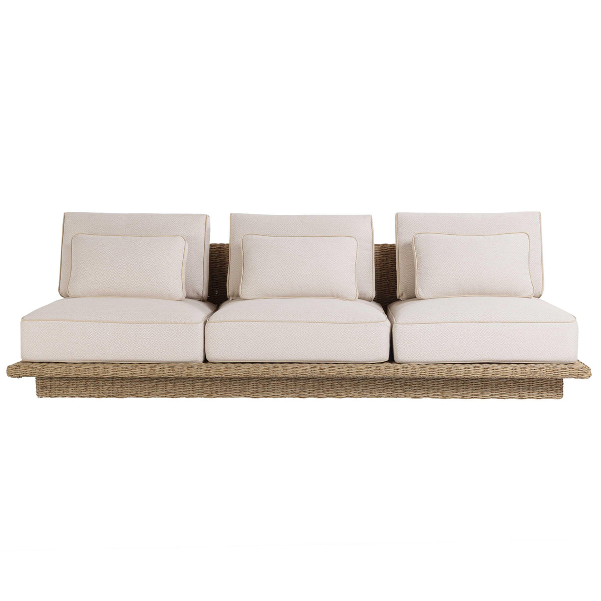 TOV Furniture Mora Cream 96in Outdoor Sofa