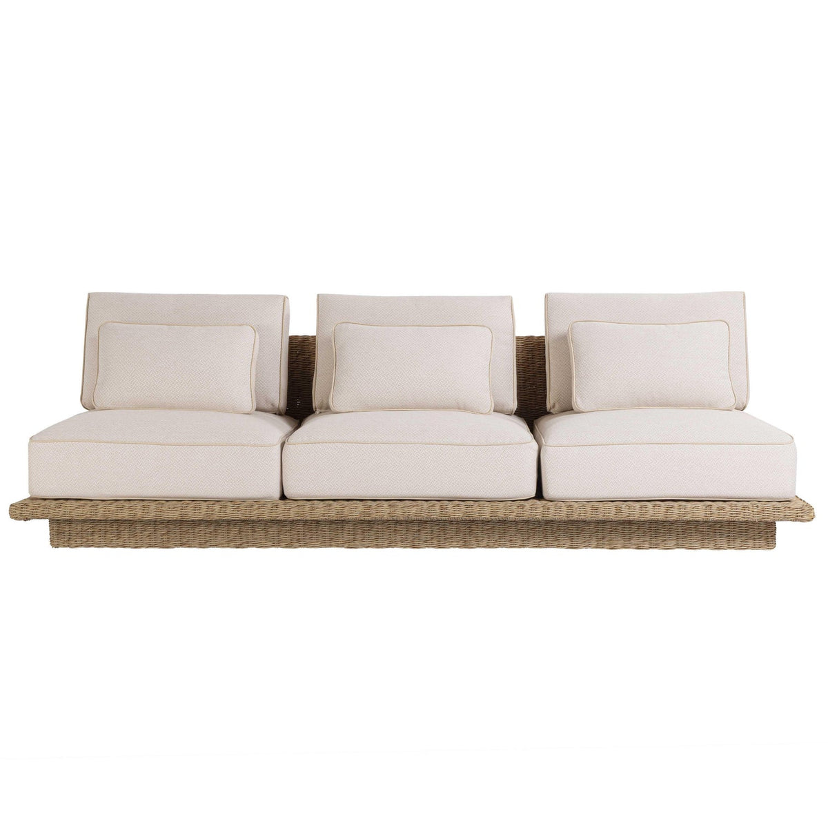 TOV Furniture Mora Cream 96in Outdoor Sofa