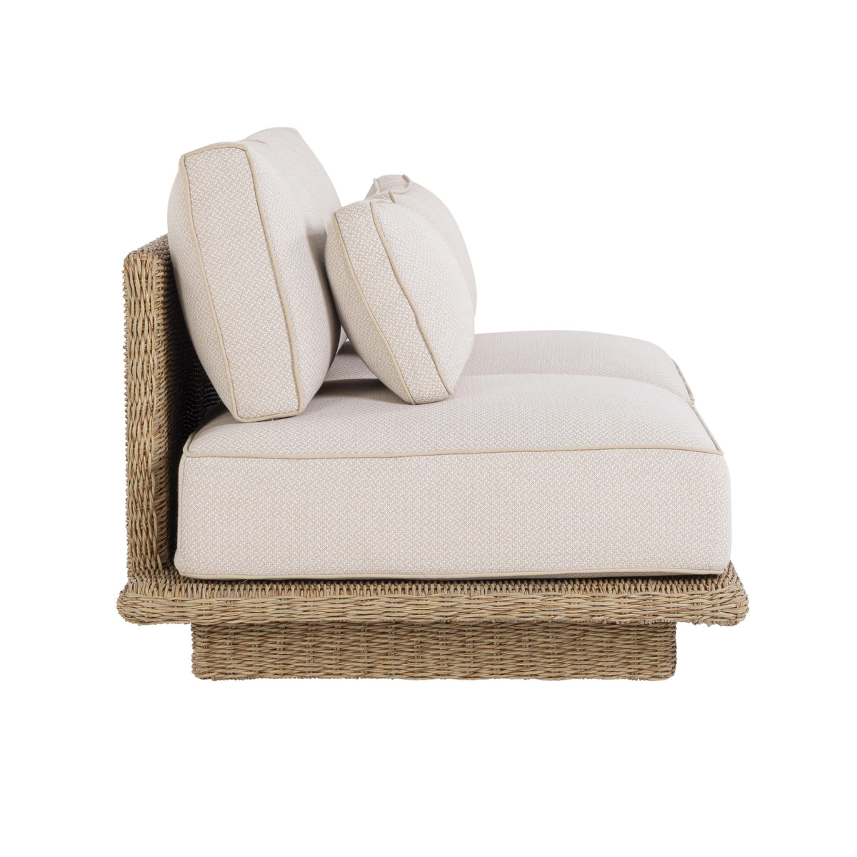 TOV Furniture Mora Cream 65in Outdoor Sofa