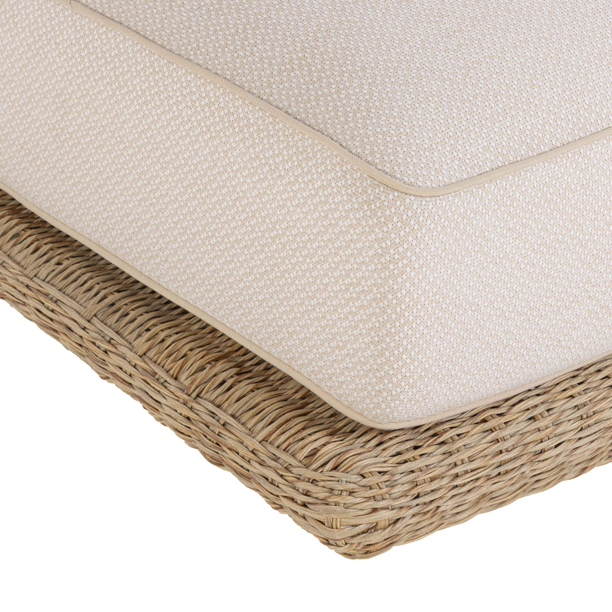 TOV Furniture Mora Cream 65in Outdoor Sofa