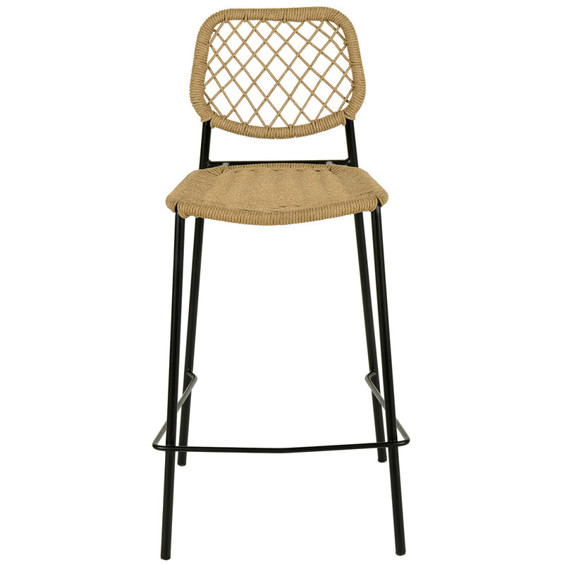 TOV Furniture Lucy Natural Dyed Cord Outdoor Counter Stool