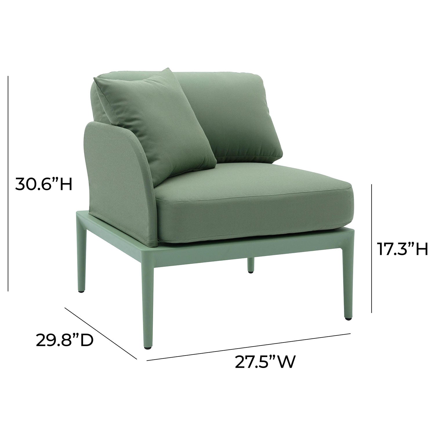 TOV Furniture Kapri Modular Outdoor LAF Corner Seat