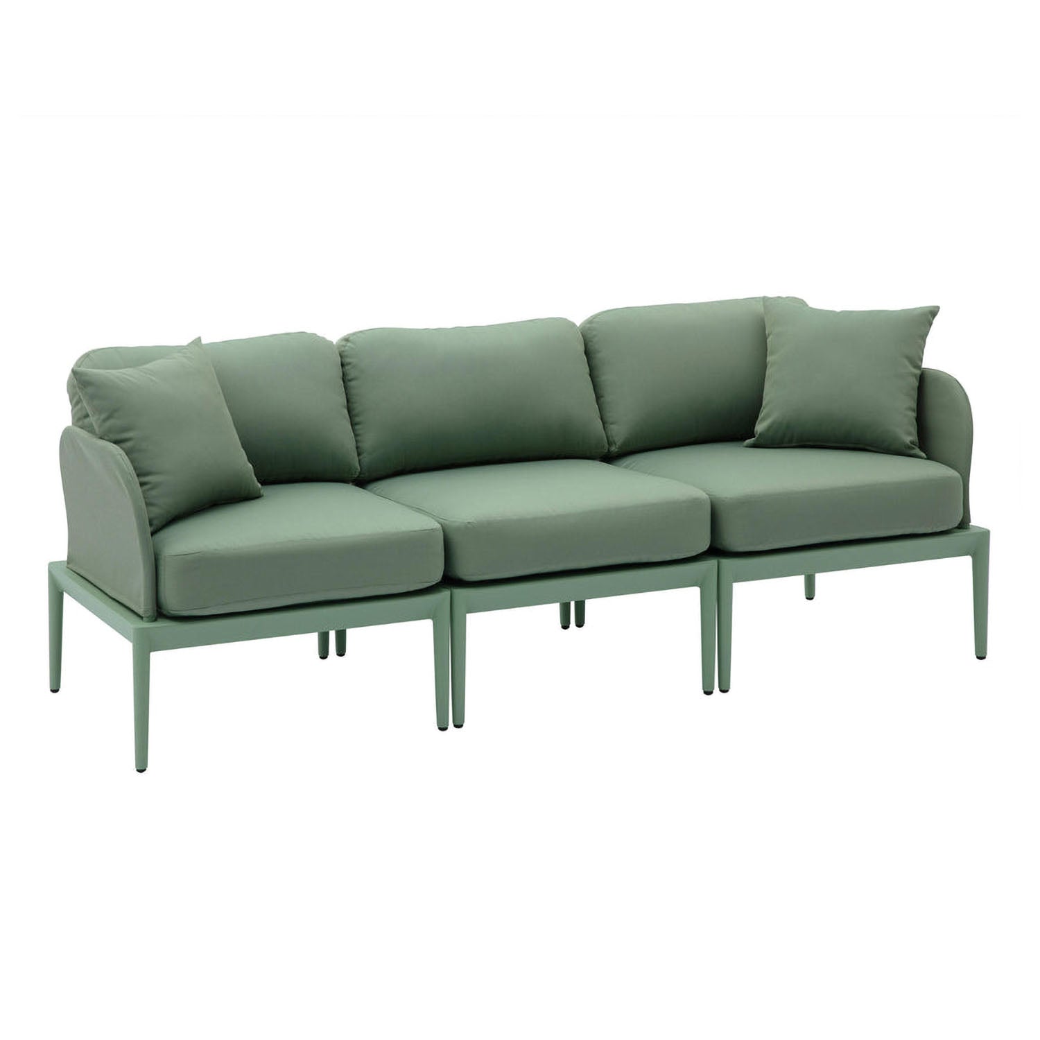 TOV Furniture Kapri Moss Green Modular Outdoor Sofa