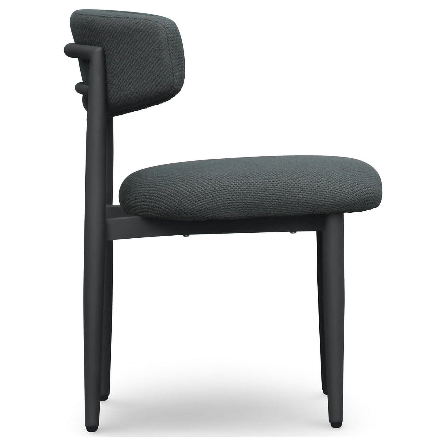 TOV Furniture Annika Black Textured Outdoor Dining Side Chair