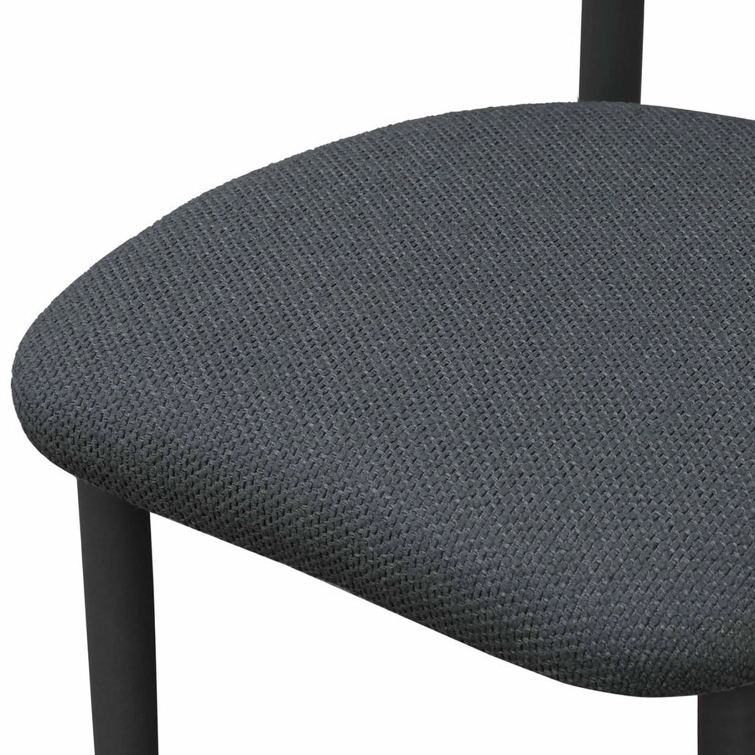 TOV Furniture Annika Black Textured Outdoor Dining Side Chair