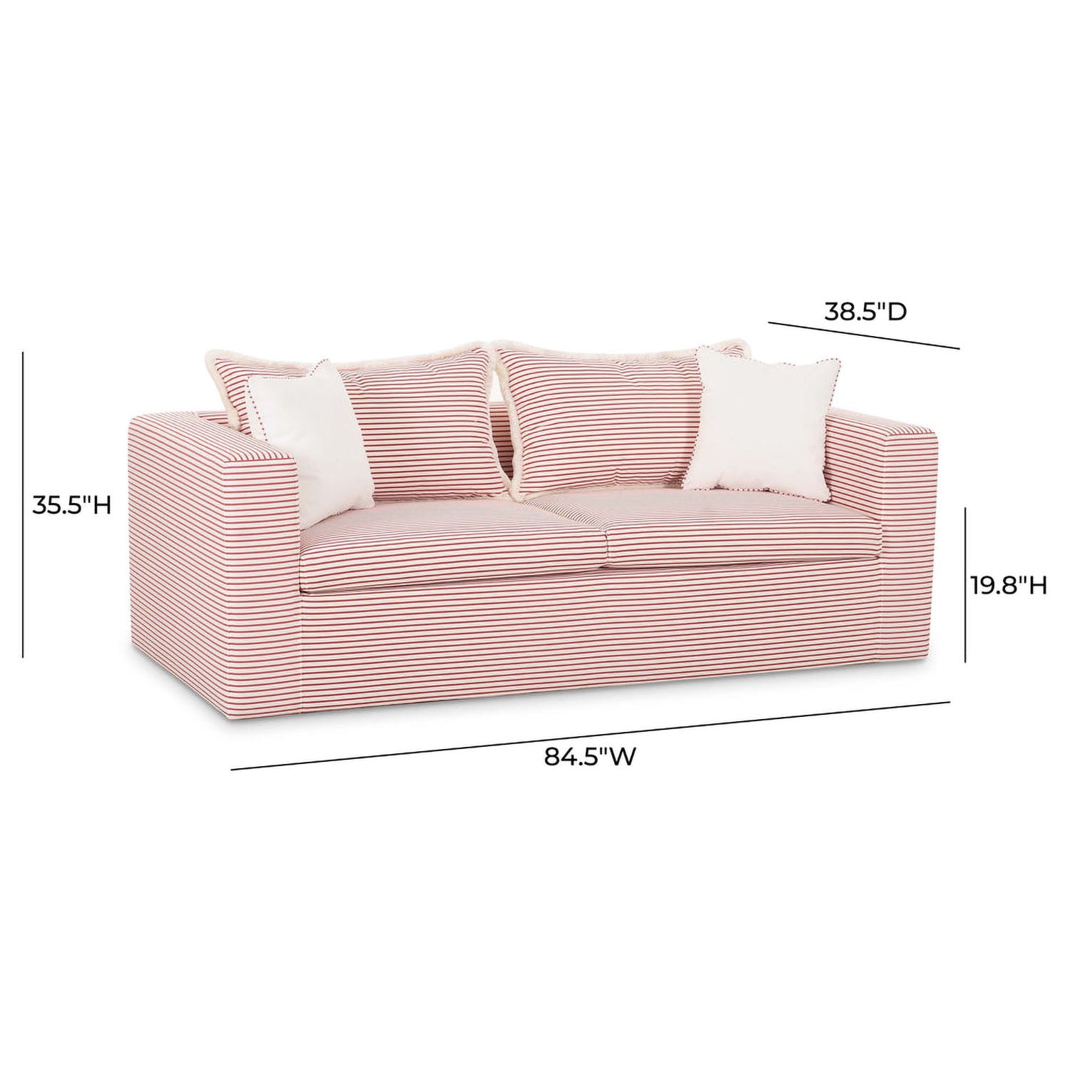 TOV Furniture Salty Striped Indoor/Outdoor Sofa