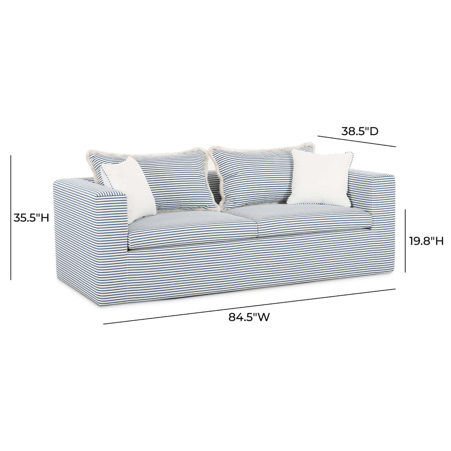 TOV Furniture Salty Striped Indoor/Outdoor Sofa