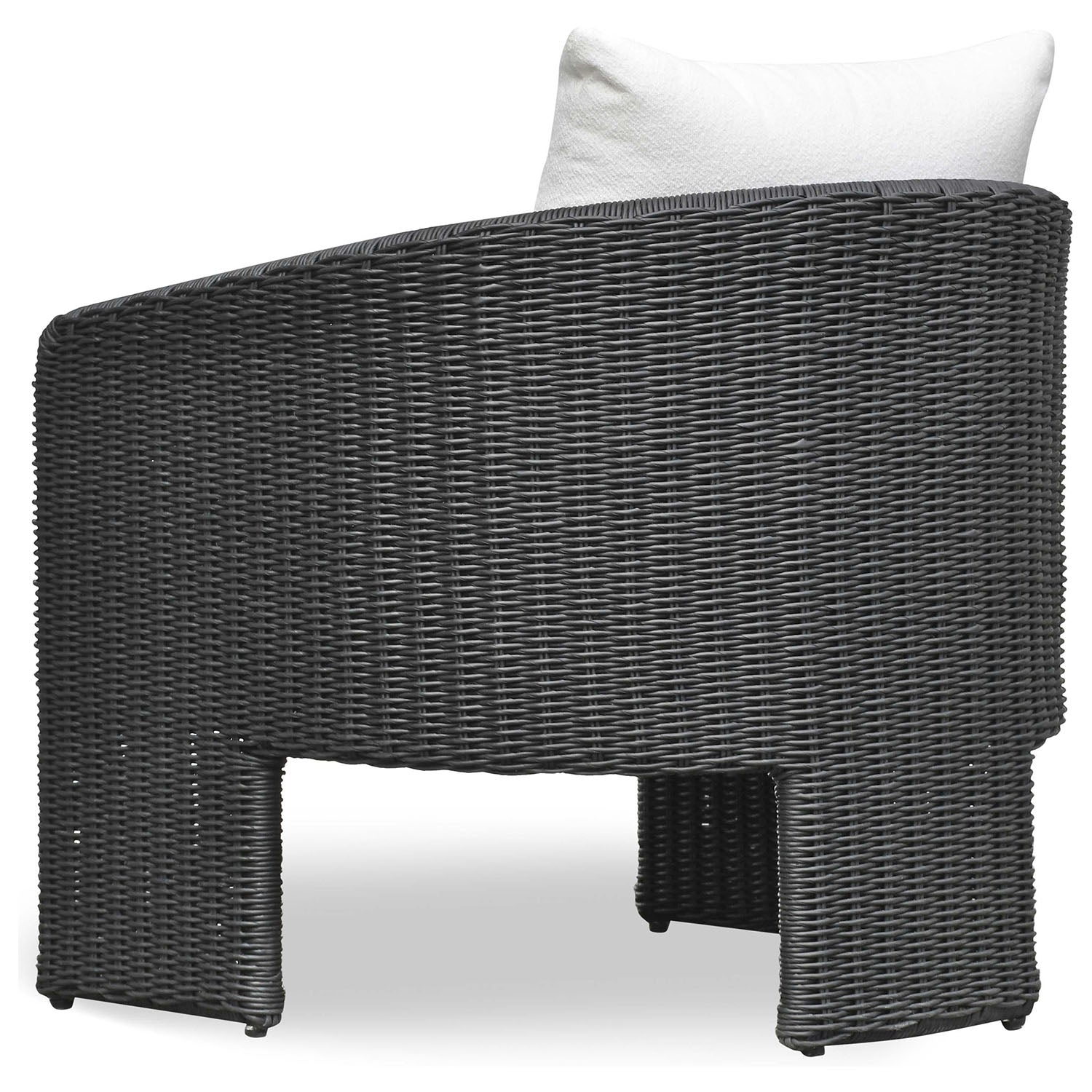 TOV Furniture Alexa Black Rattan Performance Outdoor Armchair