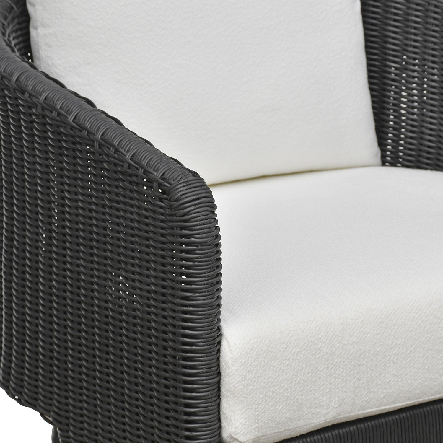 TOV Furniture Alexa Black Rattan Performance Outdoor Armchair
