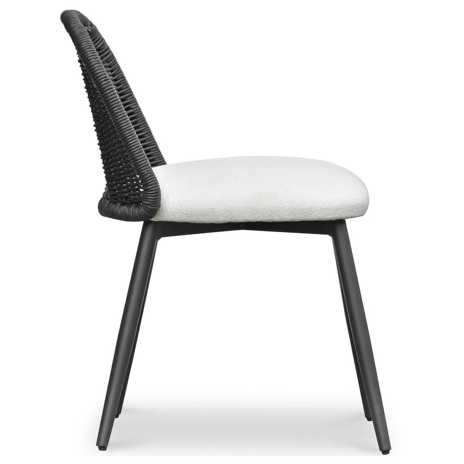 TOV Furniture Alexa Black Rattan Performance Dining Chair