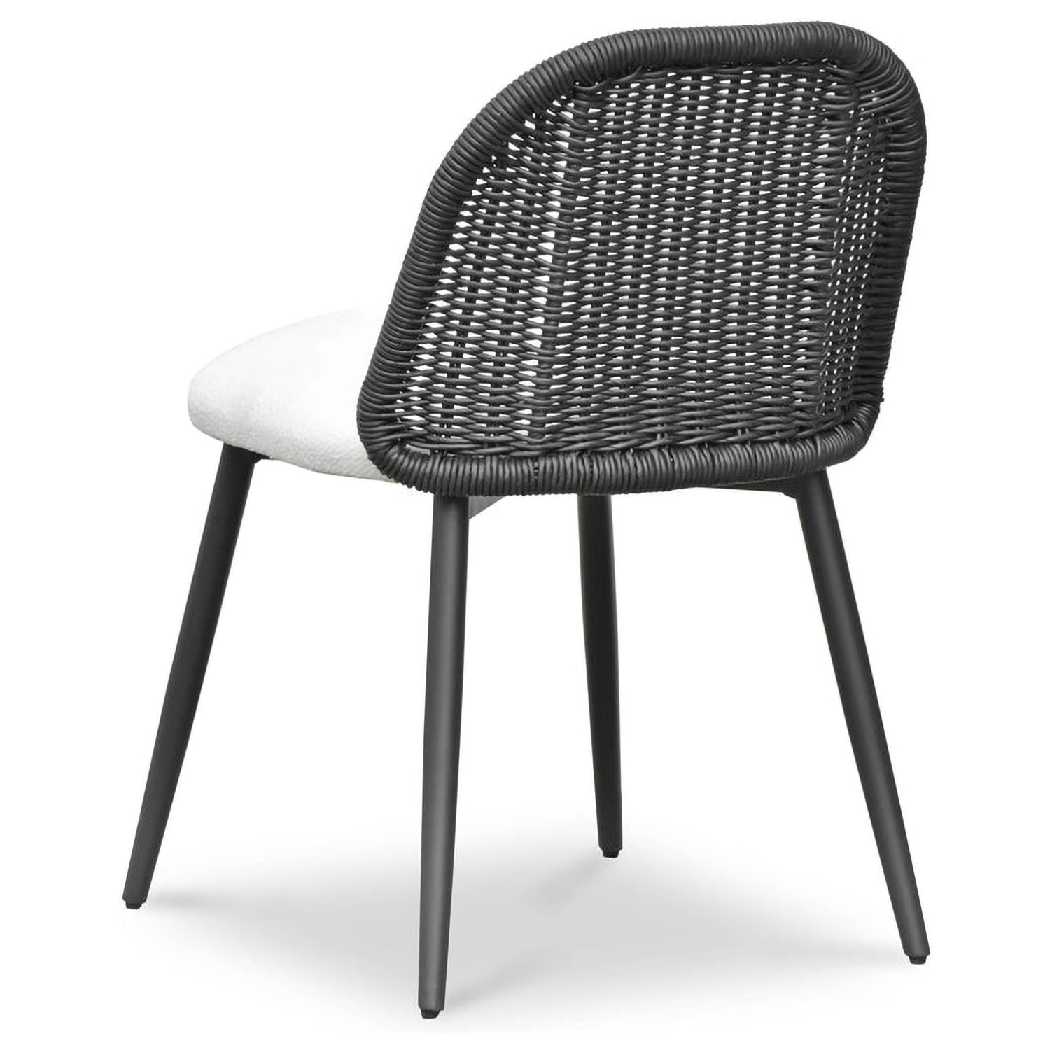 TOV Furniture Alexa Black Rattan Performance Dining Chair