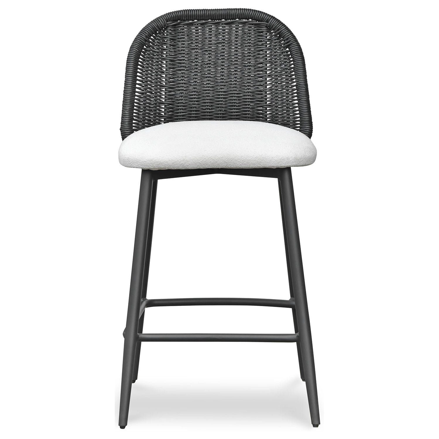 TOV Furniture Alexa Black Rattan Performance Counter Stool