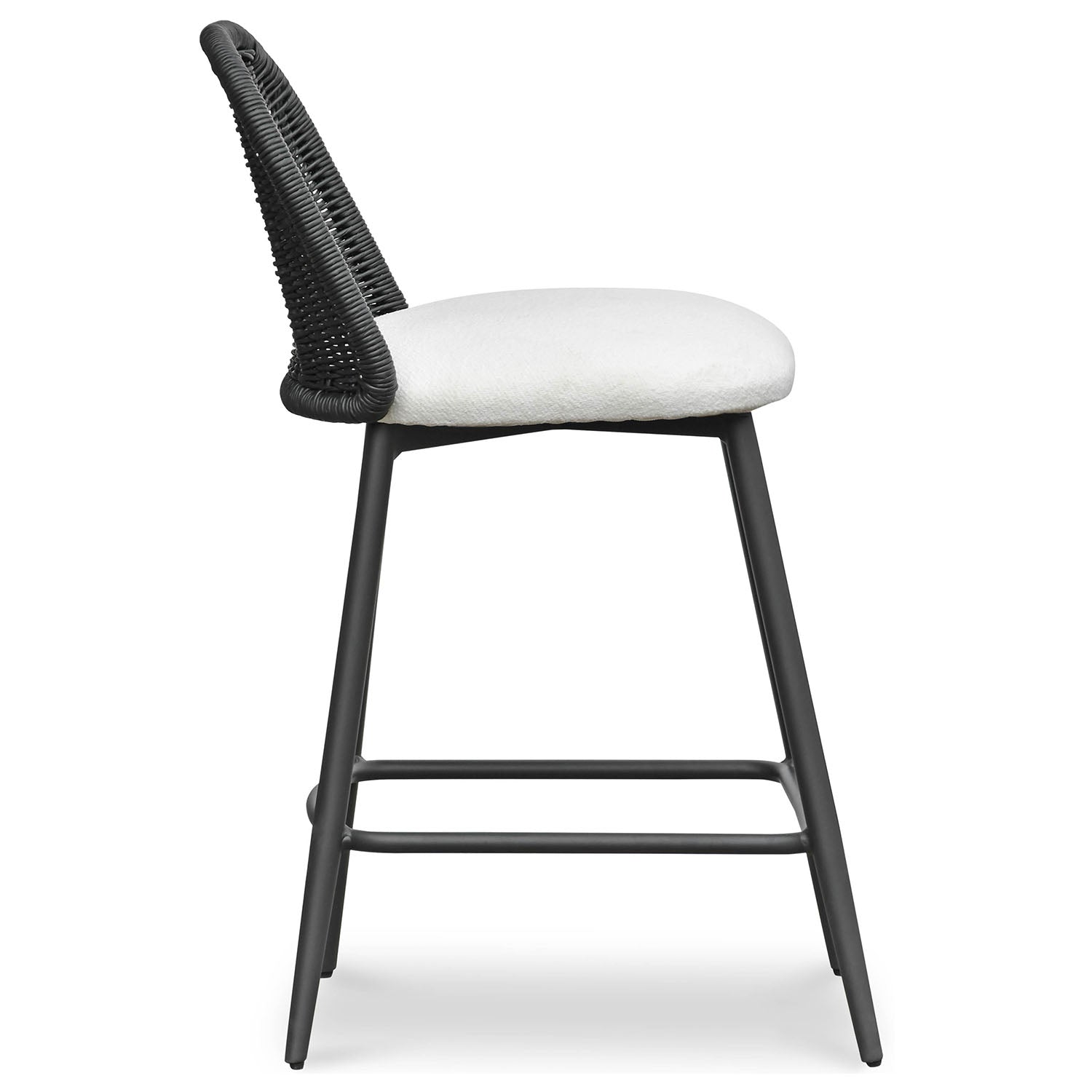 TOV Furniture Alexa Black Rattan Performance Counter Stool