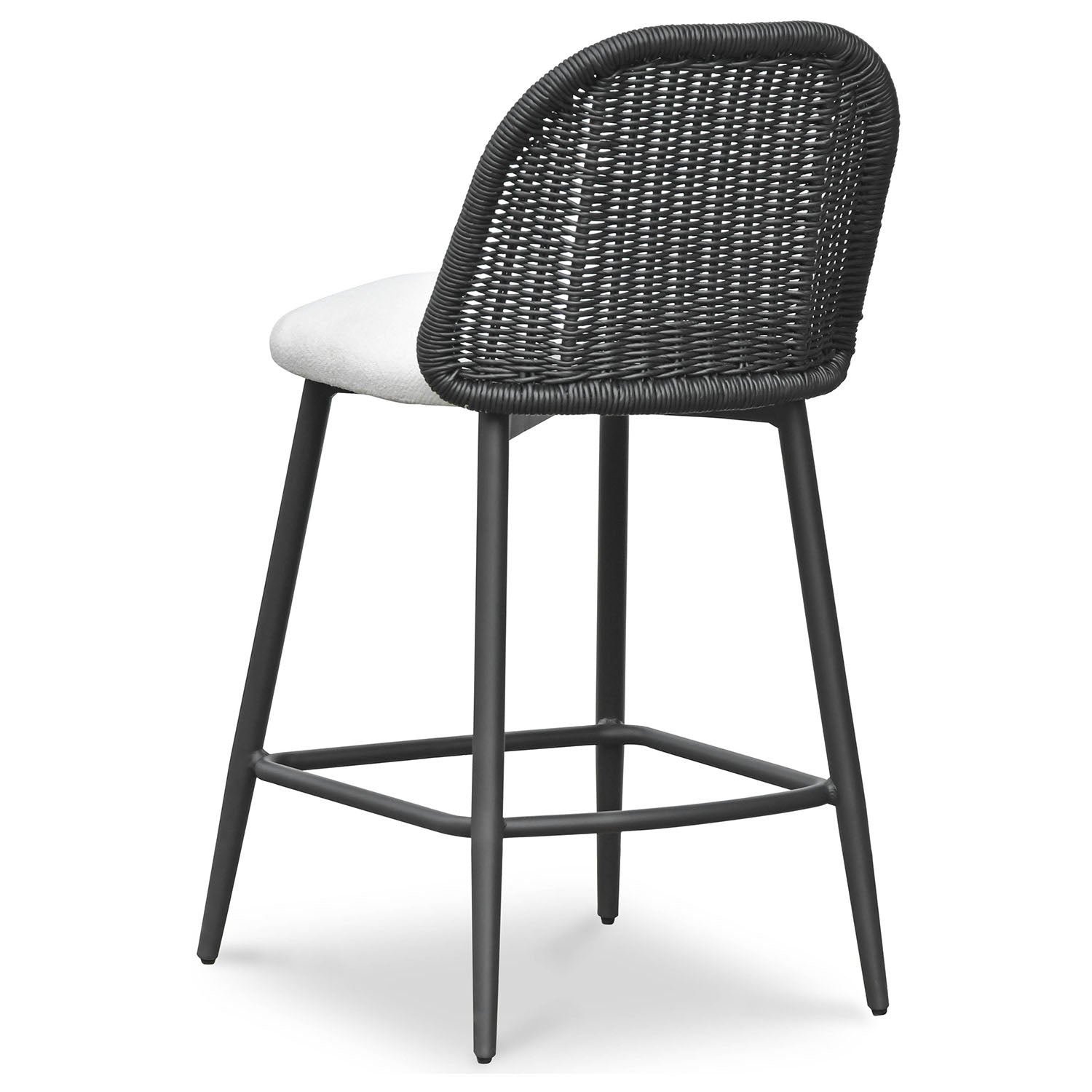 TOV Furniture Alexa Black Rattan Performance Counter Stool