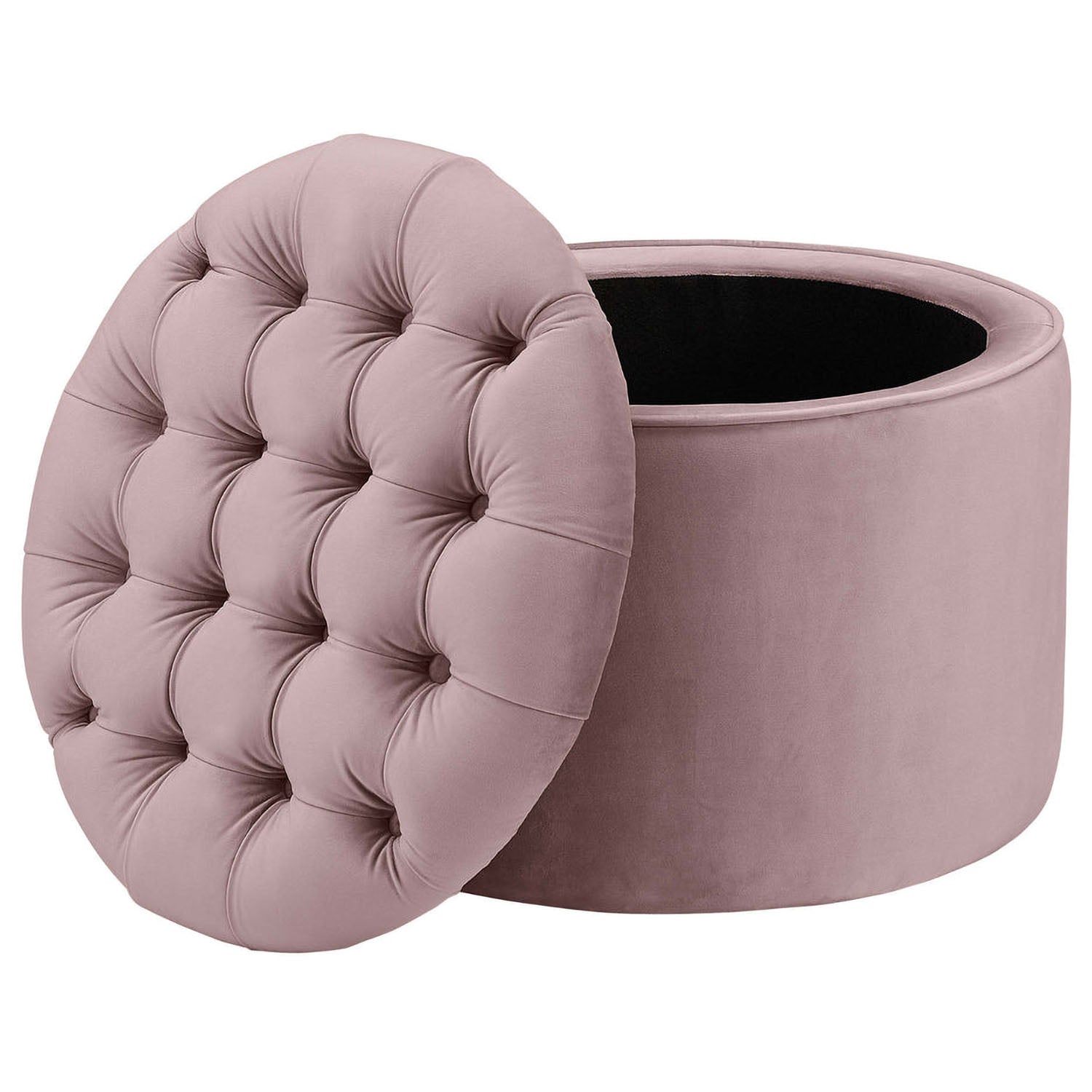 TOV Furniture Queen Velvet Storage Ottoman