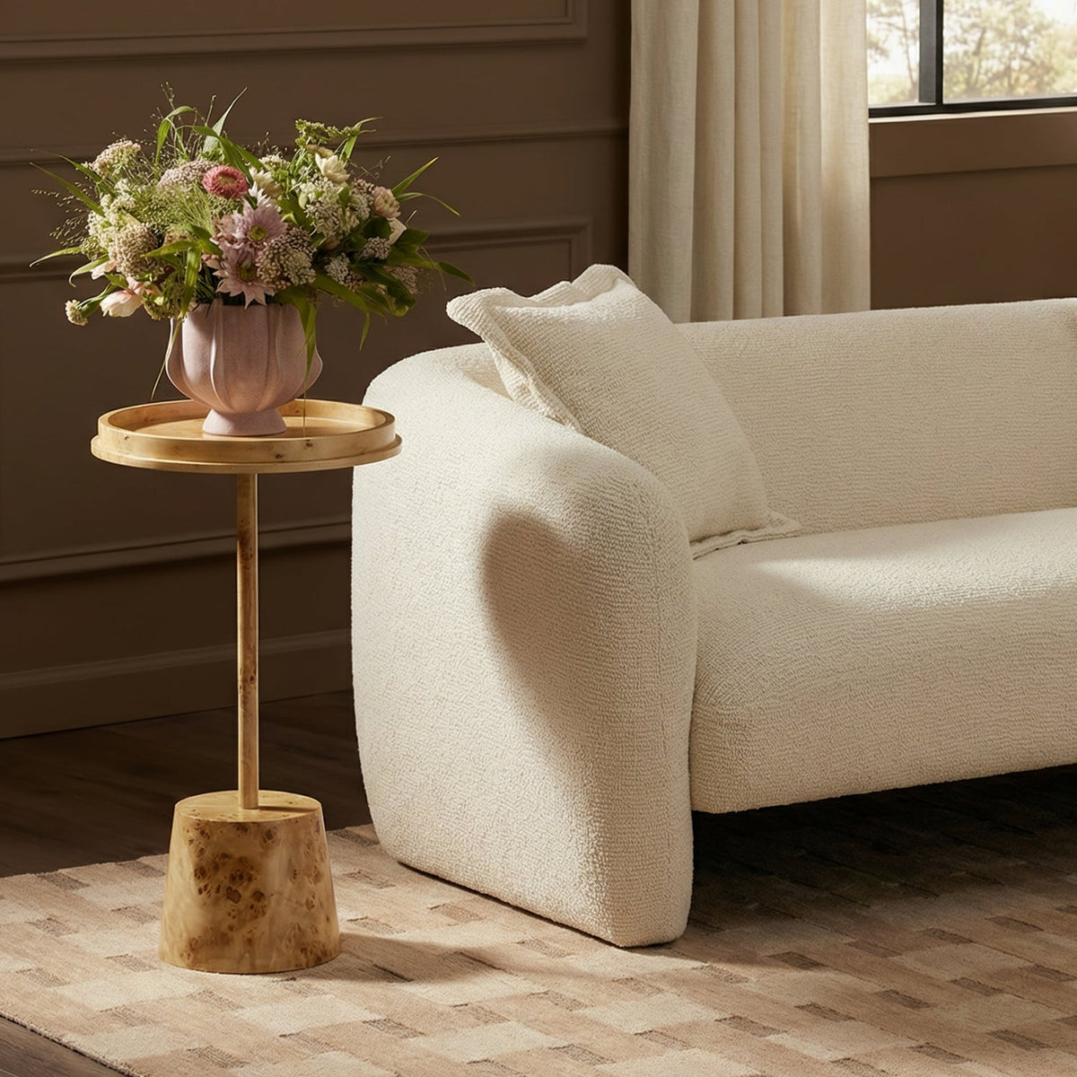 TOV Furniture Destin Natural Burl Side Table