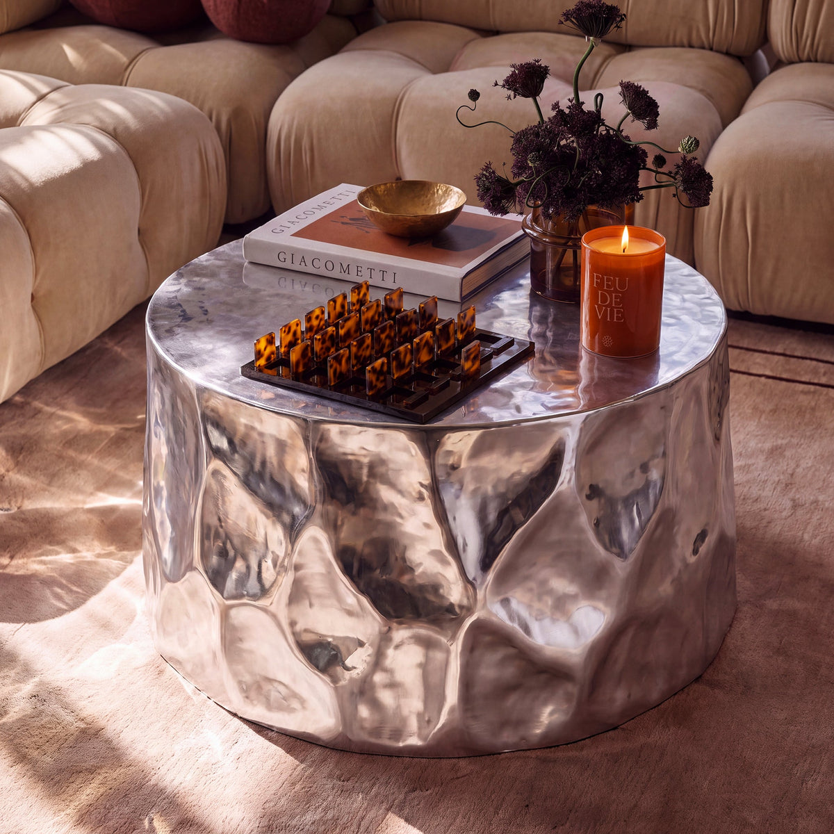 TOV Furniture Forma Chrome Coffee Table