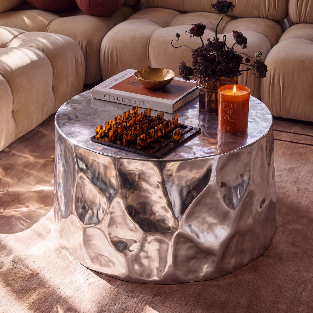 TOV Furniture Forma Chrome Coffee Table