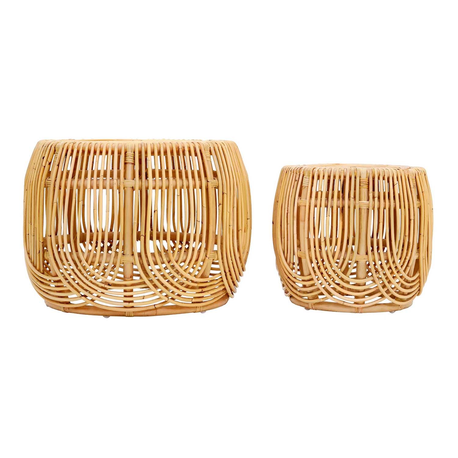 TOV Furniture Azrina Rattan Nesting Table Set of 2