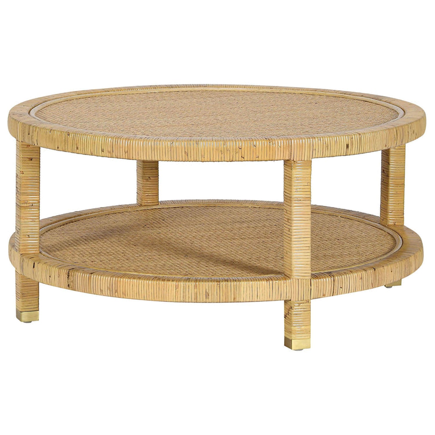 TOV Furniture Amara Rattan Coffee Table - Thumbnail 2