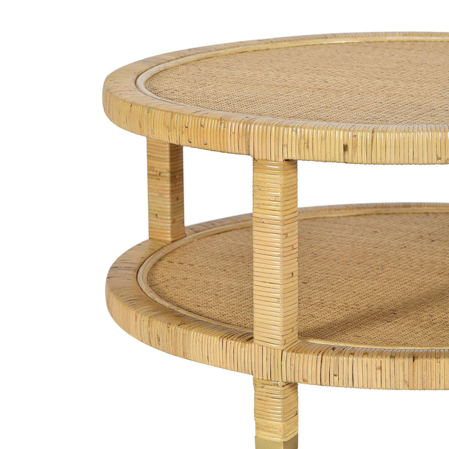 TOV Furniture Amara Rattan Coffee Table - Thumbnail 5