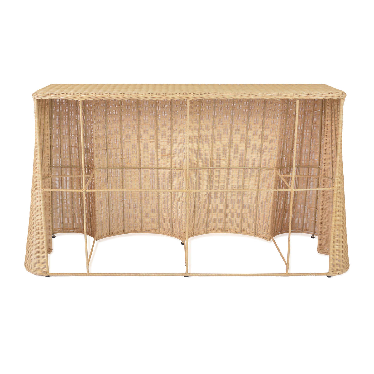 TOV Furniture Egan Natural Rattan Console Table