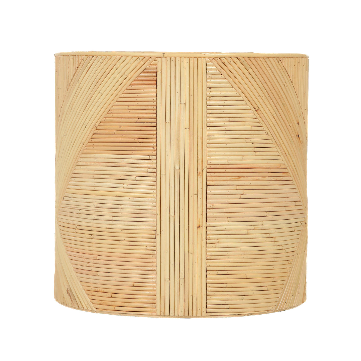 TOV Furniture Matea Natural Rattan Cross Side Table