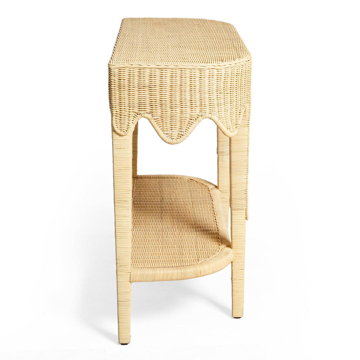TOV Furniture Sally Natural Rattan Console Table
