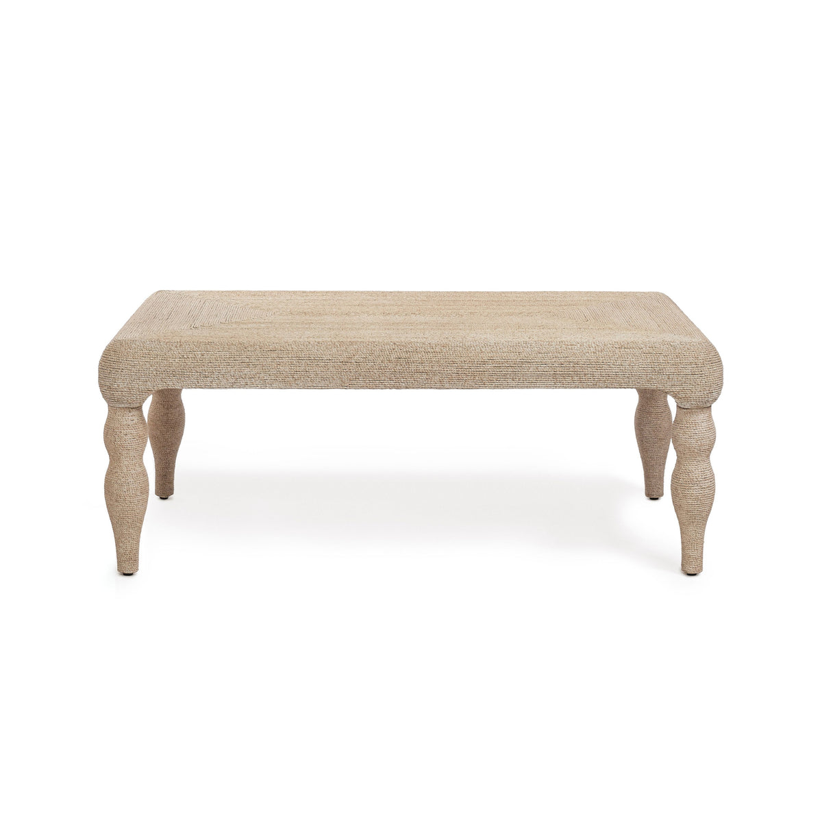 TOV Furniture Vicky Natural Woven Seagrass Rectangular Coffee Table