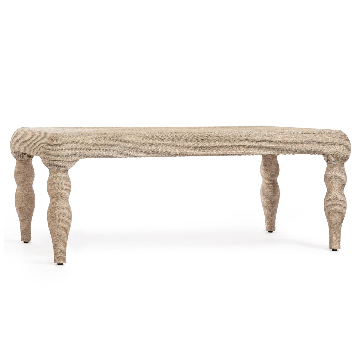 TOV Furniture Vicky Natural Woven Seagrass Rectangular Coffee Table
