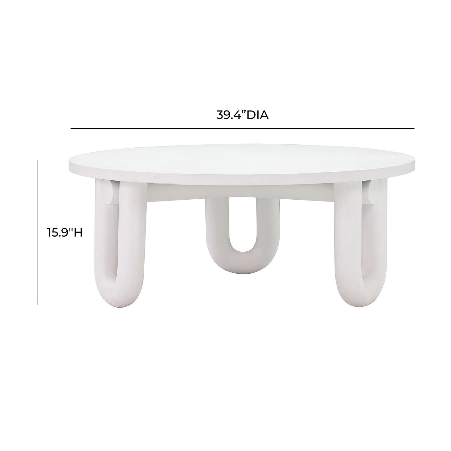 TOV Furniture Tildy Concrete Coffee Table