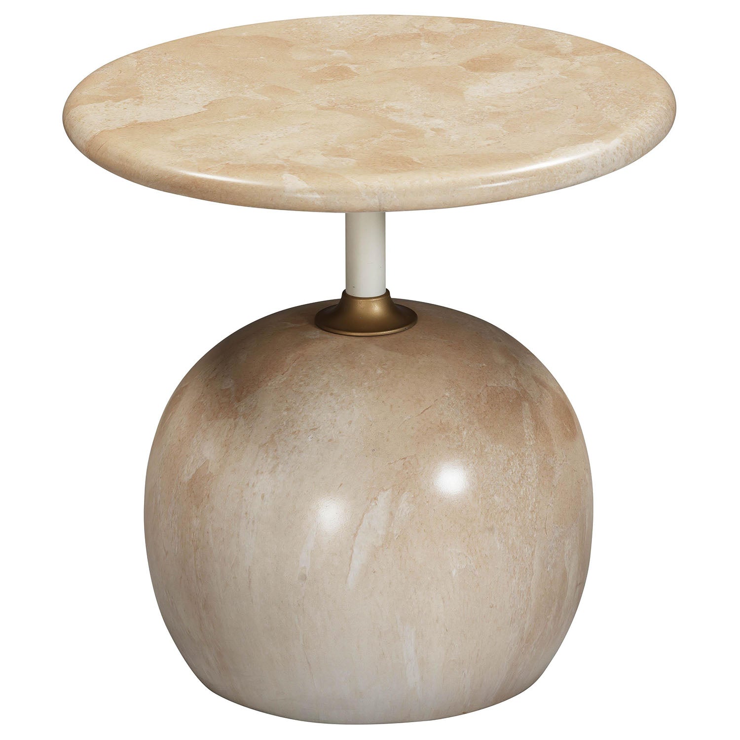 TOV Furniture Mire Rose Faux Marble Side Table