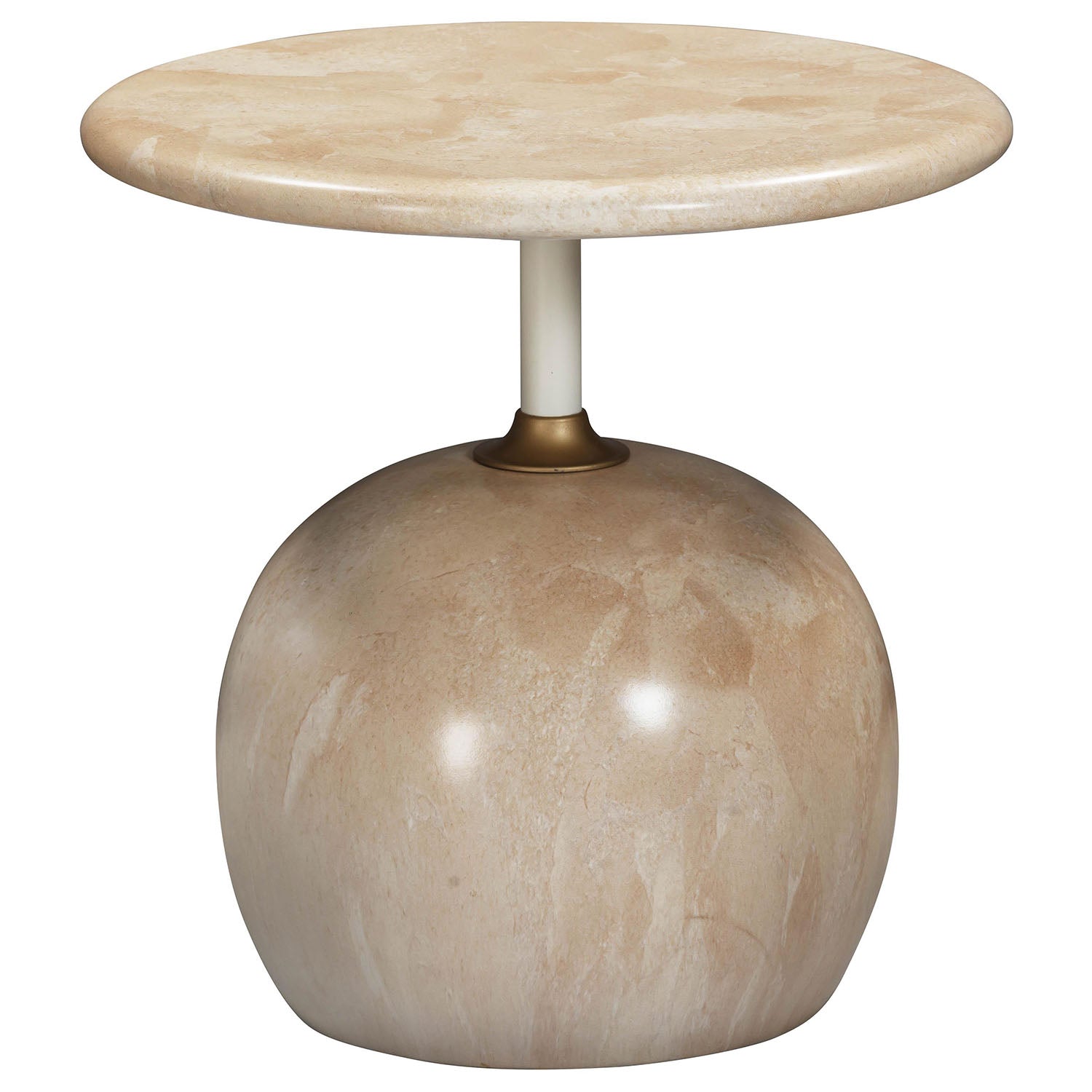 TOV Furniture Mire Rose Faux Marble Side Table