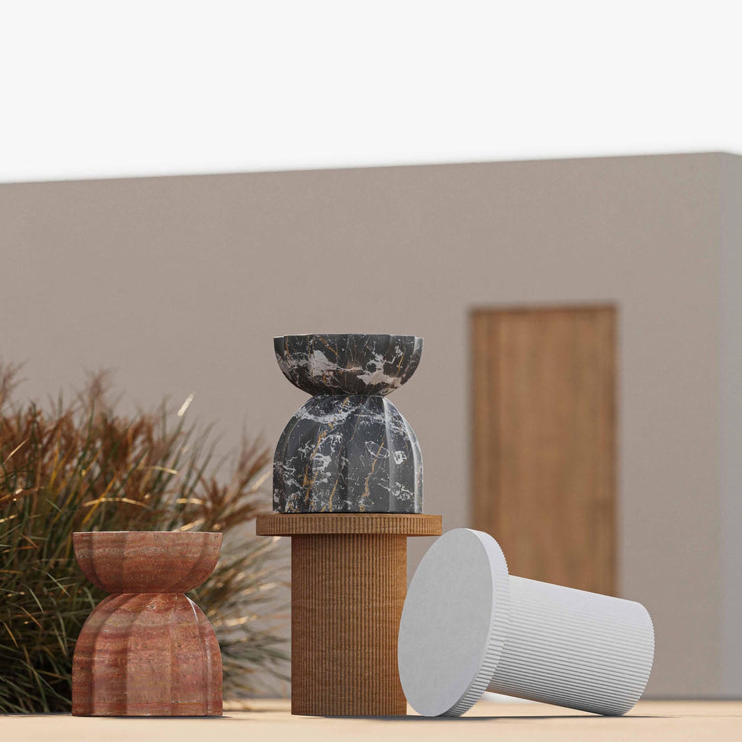 TOV Furniture Darcy Concrete Indoor/Outdoor Side Table