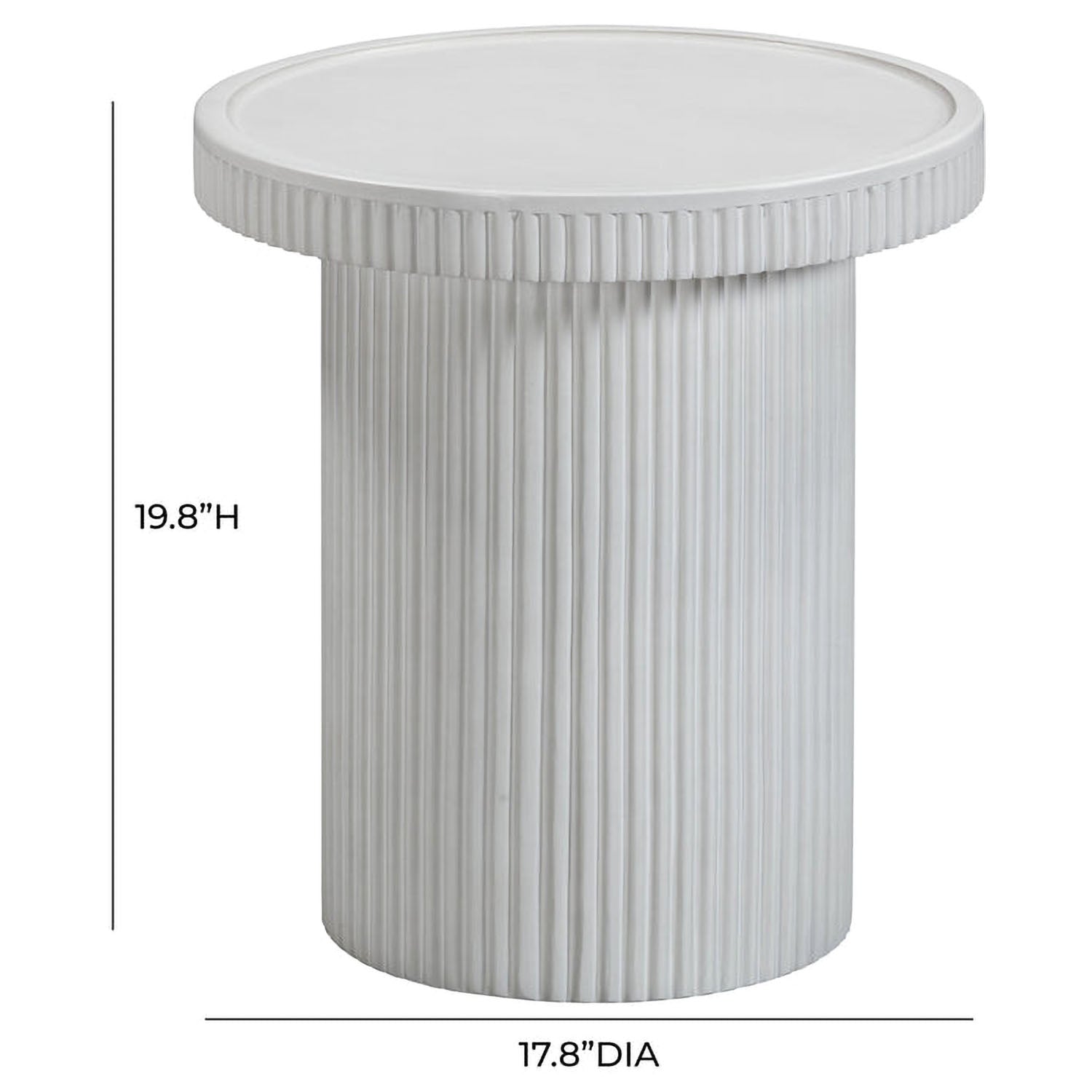 TOV Furniture Darcy Concrete Indoor/Outdoor Side Table