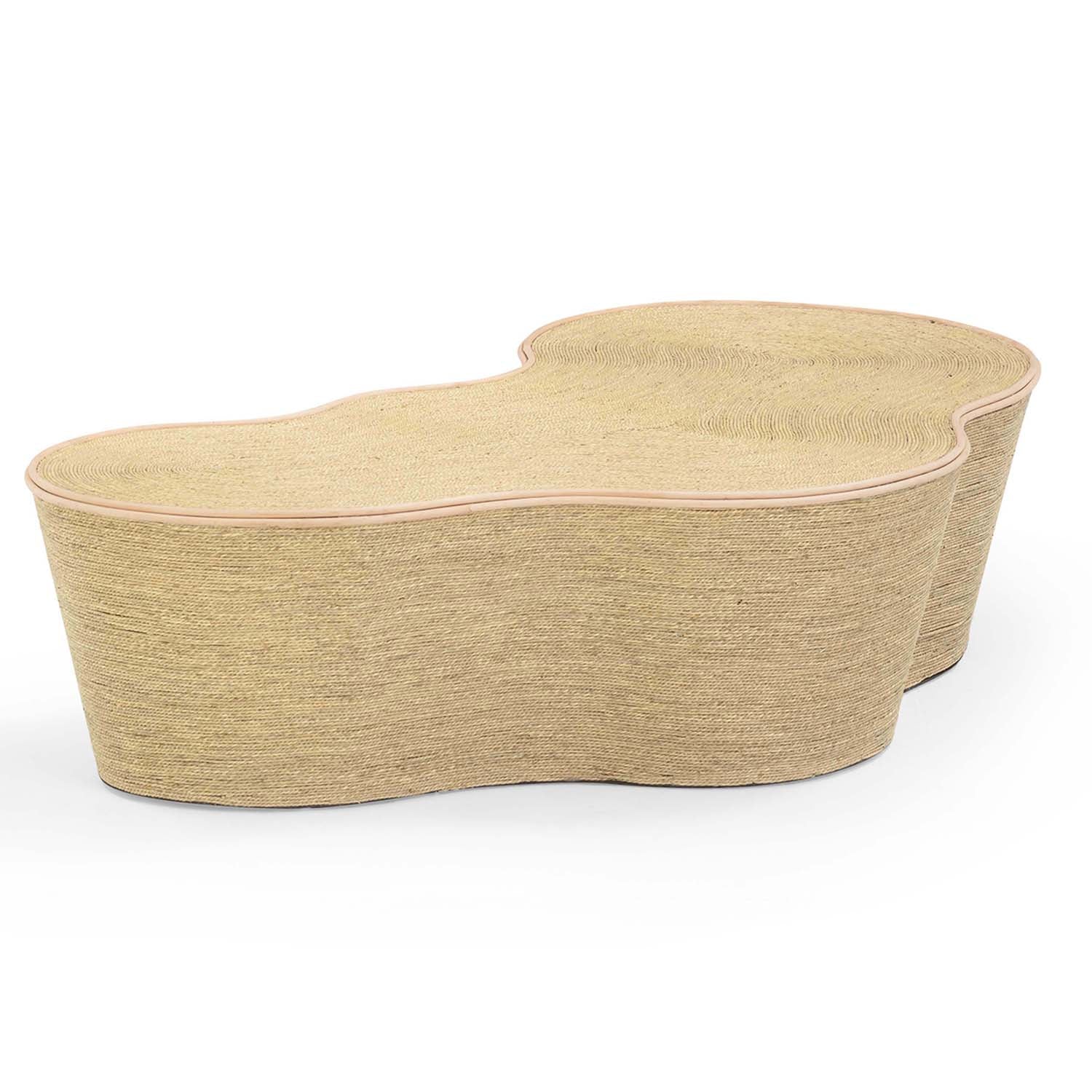 TOV Furniture Slab Natural Seagrass Coffee Table