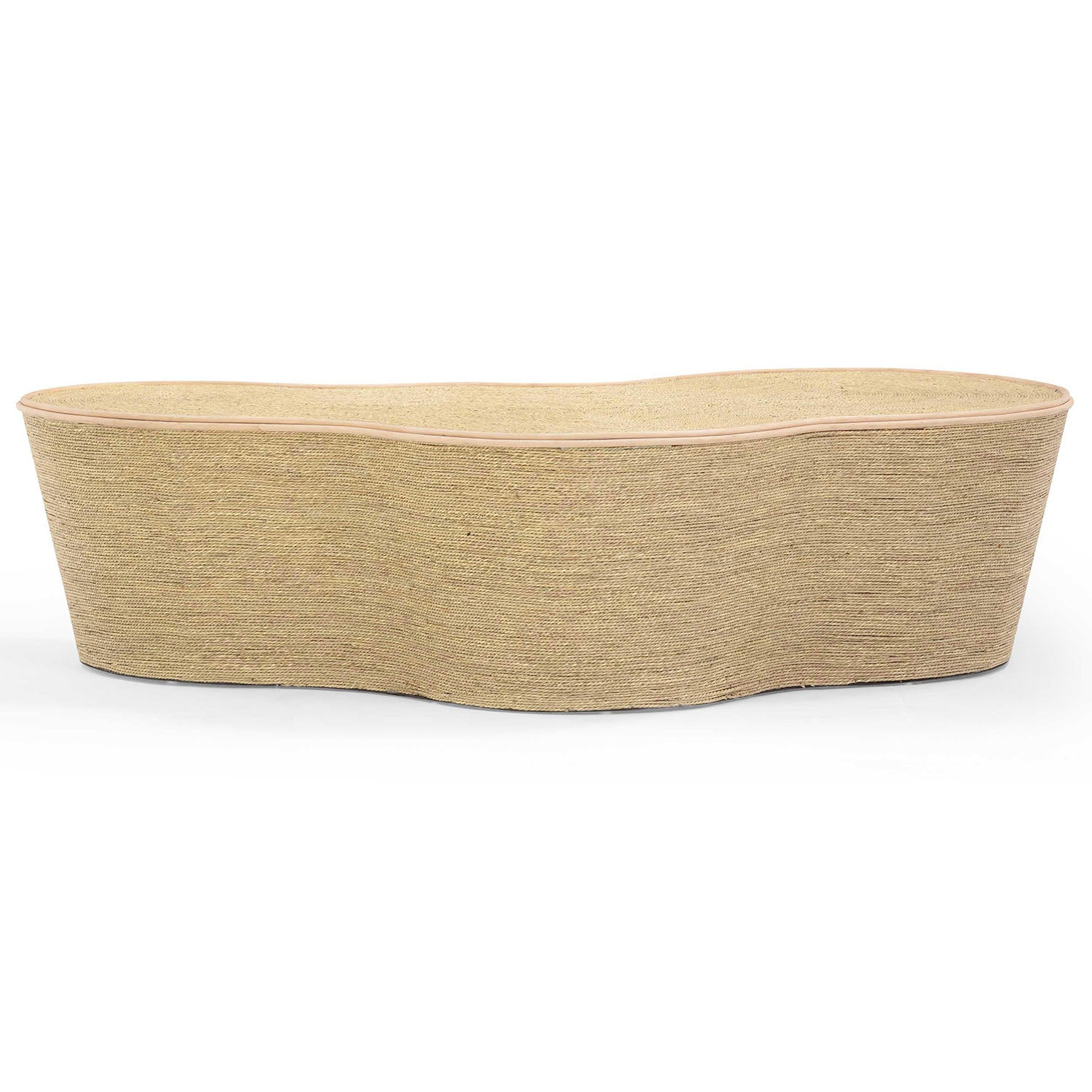 TOV Furniture Slab Natural Seagrass Coffee Table