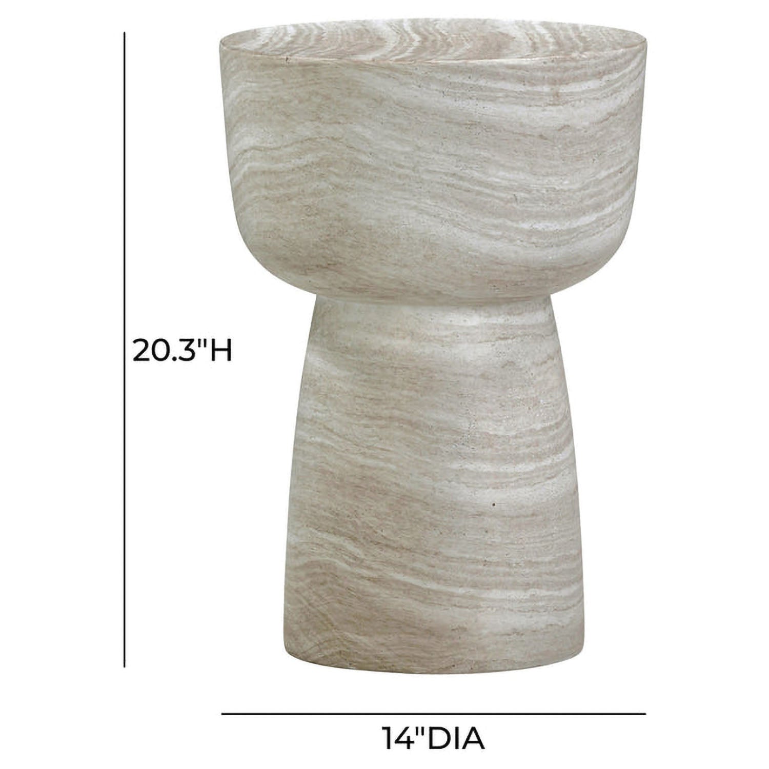 TOV Furniture Charra Indoor/Outdoor Side Table