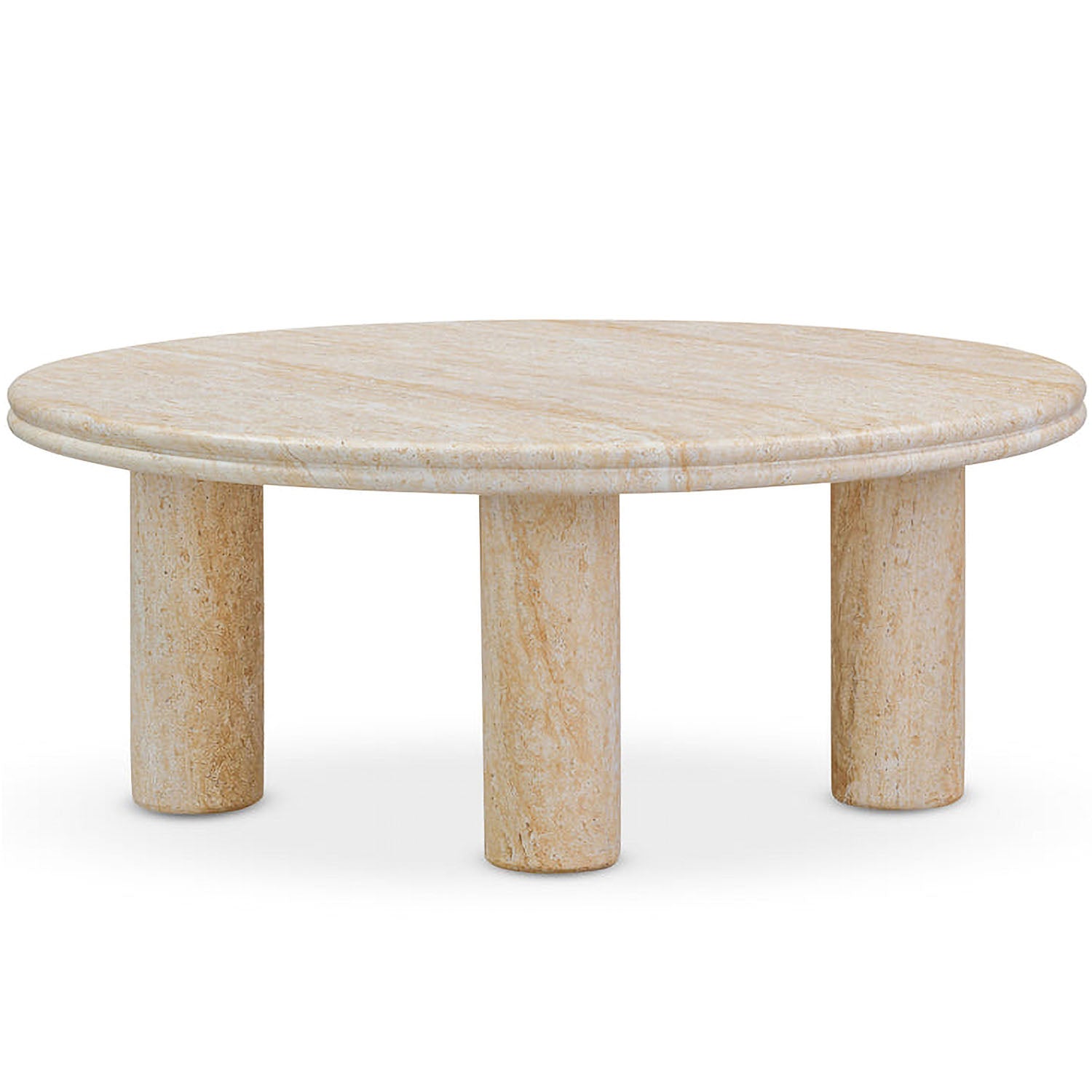 TOV Furniture Amora Faux Travertine Indoor/Outdoor Nesting Accent Table