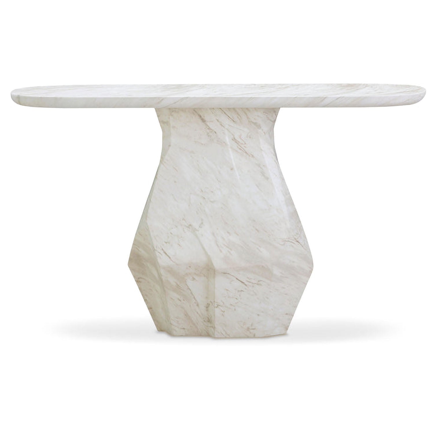 TOV Furniture Esme Faux Marble Indoor/Outdoor Long Console Table