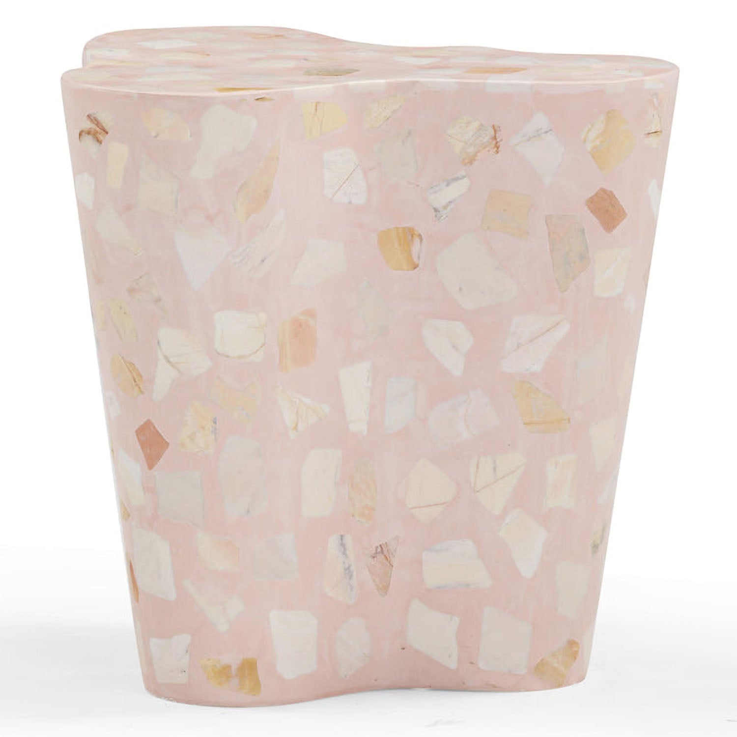 TOV Furniture Slab Terrazzo Side Table