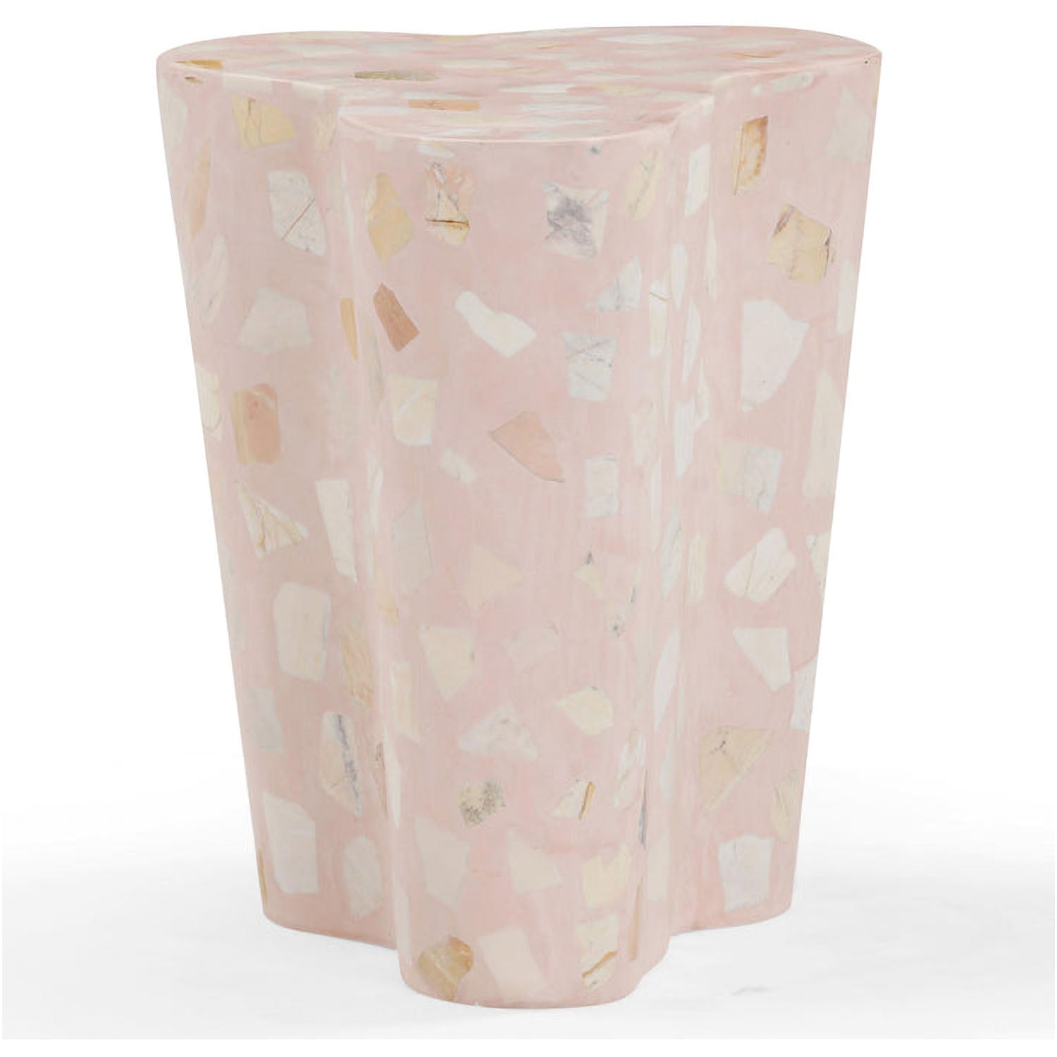 TOV Furniture Slab Terrazzo Side Table