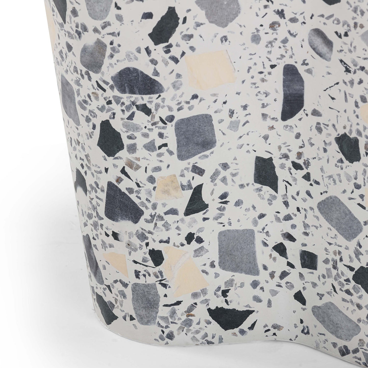 TOV Furniture Slab Terrazzo Side Table