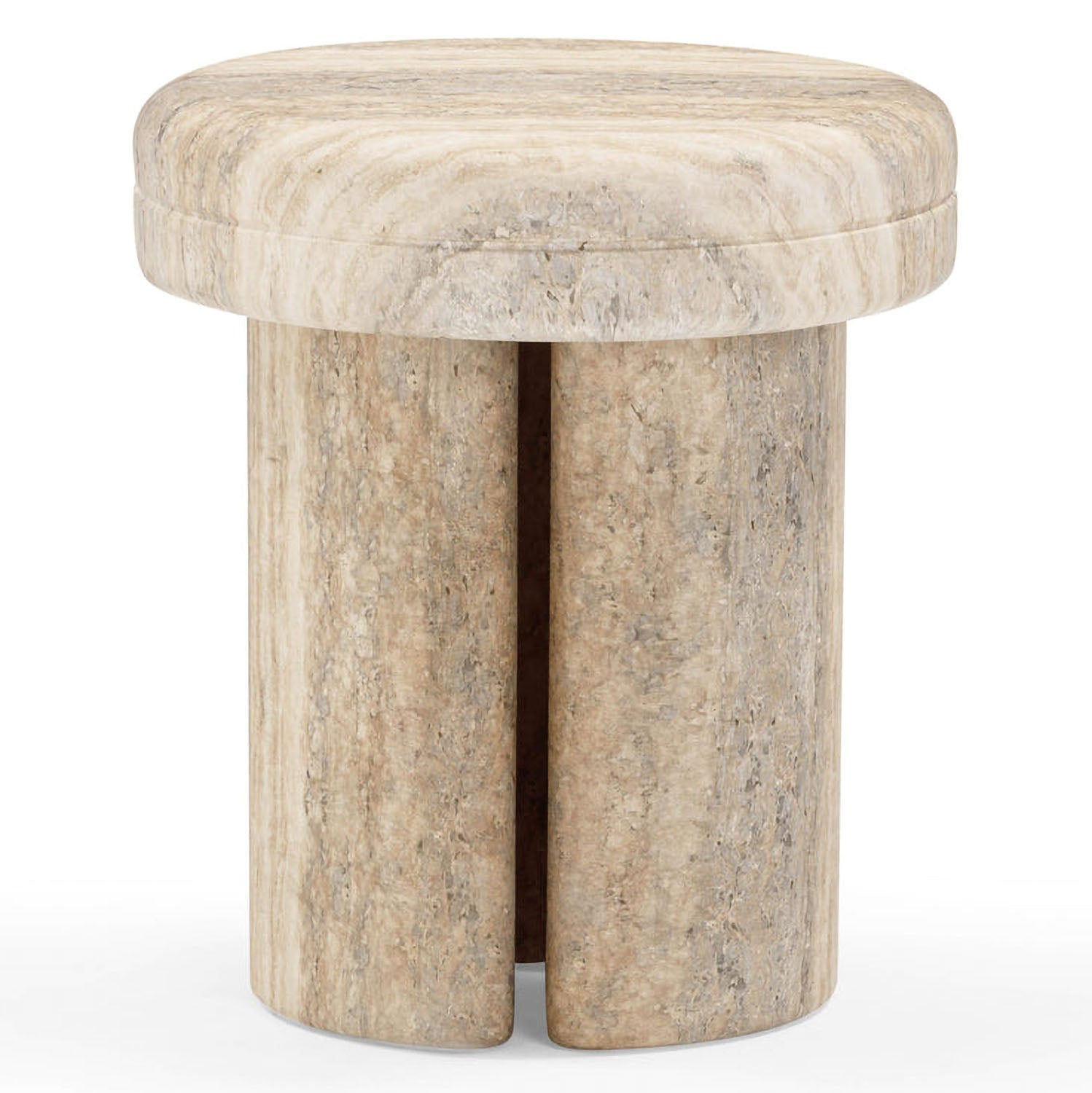 TOV Furniture Sheila Textured Concrete Side Table
