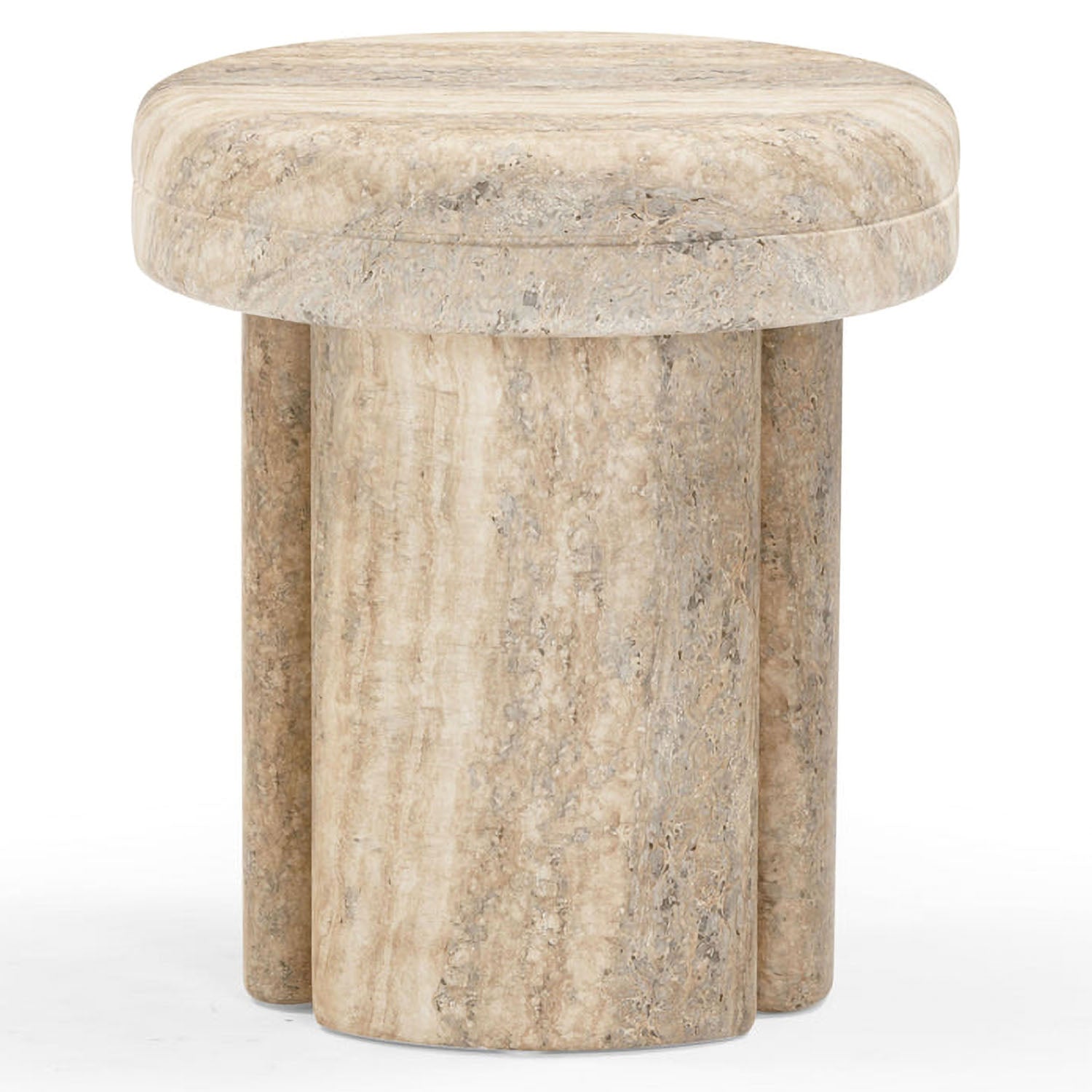TOV Furniture Sheila Textured Concrete Side Table